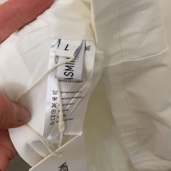 Mori Jasmine FRENCH FITTED DRESS white peasant - Picture 8 of 11